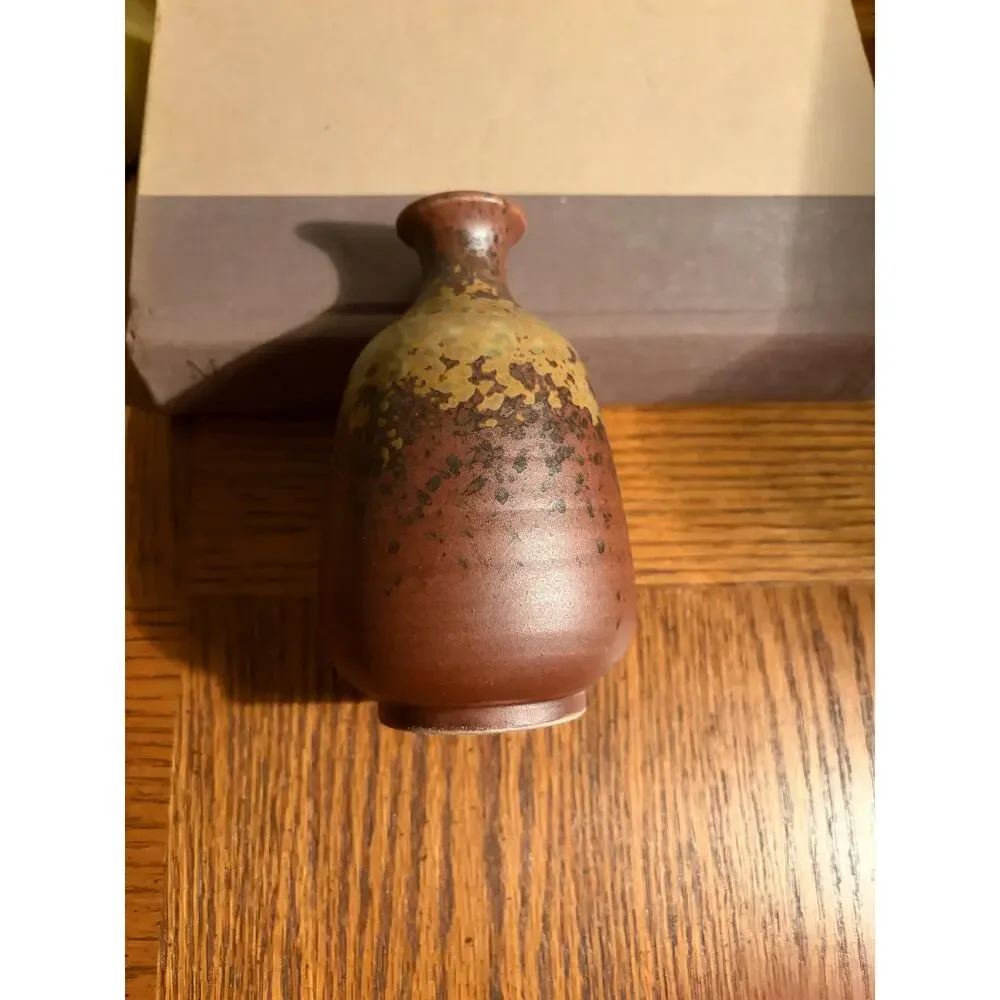 Vintage Hand Thrown Studio Pottery Bud Vase - Wabi Sabi Modern‎ Decor- Unsigned